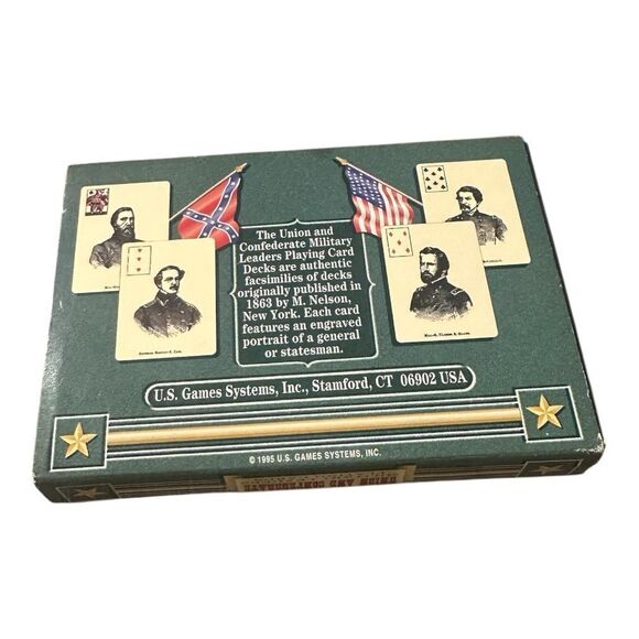Union and Confederate Military Leaders Playing Cards NEW - Picture 4 of 8